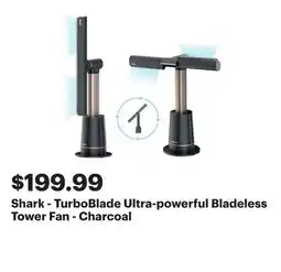Best Buy Shark - TurboBlade Ultra-powerful Bladeless Tower Fan - Charcoal offer