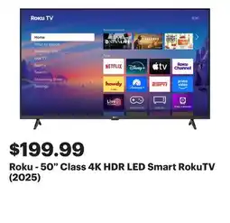 Best Buy Roku - 50 Class 4K HDR LED Smart RokuTV (2025) offer
