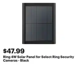 Best Buy Ring 4W Solar Panel for Select Ring Security Cameras - Black offer
