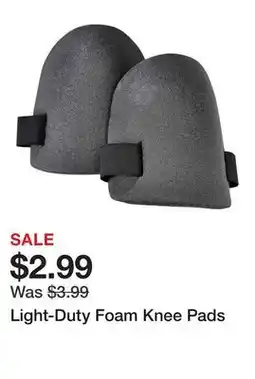 Harbor Freight Tools Light-Duty Foam Knee Pads offer