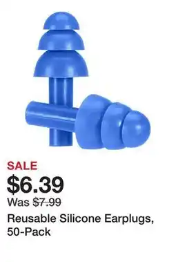 Harbor Freight Tools Reusable Silicone Earplugs, 50-Pack offer