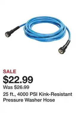 Harbor Freight Tools 25 ft., 4000 PSI Kink-Resistant Pressure Washer Hose offer