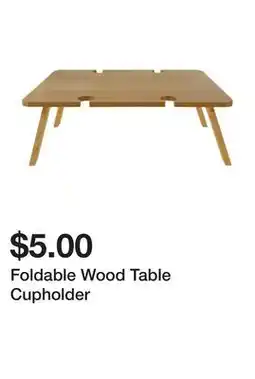 Five Below Foldable Wood Table Cupholder offer