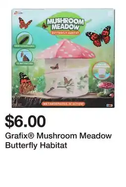 Five Below Grafix Mushroom Meadow Butterfly Habitat offer