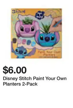 Five Below Disney Stitch Paint Your Own Planters 2-Pack offer