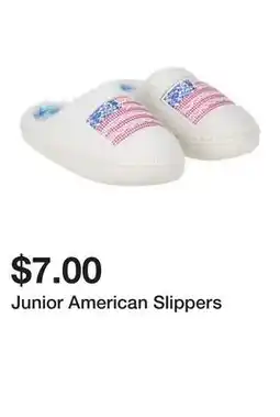 Five Below Junior American Slippers offer