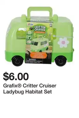 Five Below Grafix Critter Cruiser Ladybug Habitat Set offer