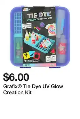 Five Below Grafix Tie Dye UV Glow Creation Kit offer