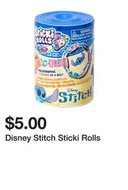 Five Below Disney Stitch Sticki Rolls offer