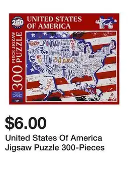 Five Below United States Of America Jigsaw Puzzle 300-Pieces offer