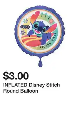 Five Below INFLATED Disney Stitch Round Balloon offer