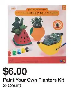 Five Below Paint Your Own Planters Kit 3-Count offer