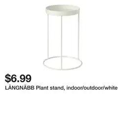 Ikea LÅNGNÄBB Plant stand, indoor/outdoor/white offer