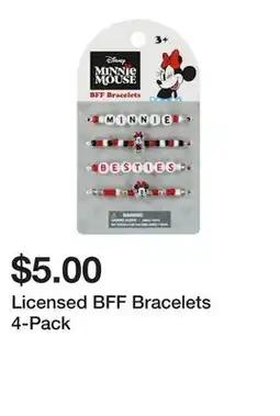 Five Below Licensed BFF Bracelets 4-Pack offer