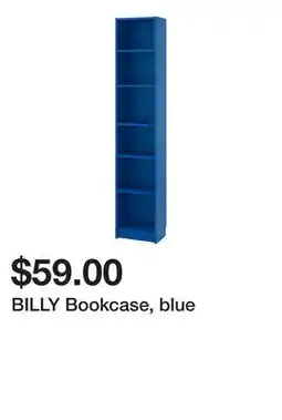Ikea BILLY Bookcase, blue offer