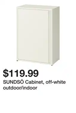 Ikea SUNDSÖ Cabinet, off-white outdoor/indoor offer