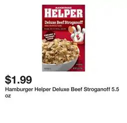 Wegmans Hamburger Helper Deluxe Beef Stroganoff 5.5 oz offer
