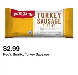 Wegmans Red's Burrito, Turkey Sausage offer