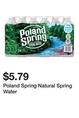 Wegmans Poland Spring Natural Spring Water offer