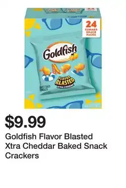 Wegmans Goldfish Flavor Blasted Xtra Cheddar Baked Snack Crackers offer