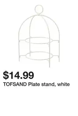 Ikea TOFSAND Plate stand, white offer