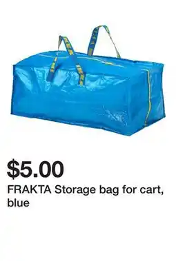 Ikea FRAKTA Storage bag for cart, blue offer