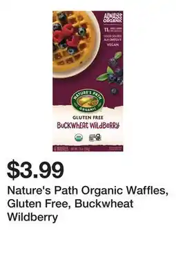 Wegmans Nature's Path Organic Waffles, Gluten Free, Buckwheat Wildberry offer