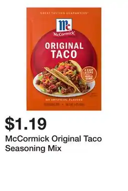 Wegmans McCormick Original Taco Seasoning Mix offer