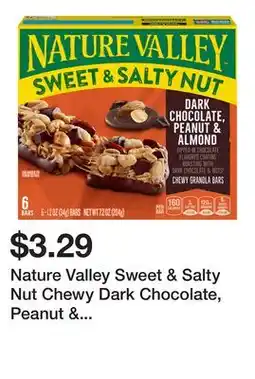 Wegmans Nature Valley Sweet & Salty Nut Chewy Dark Chocolate, Peanut & Almond Granola Bars offer