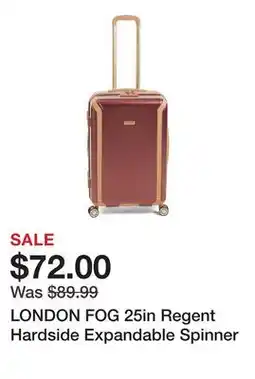 Marshalls LONDON FOG 25in Regent Hardside Expandable Spinner offer