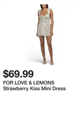 Marshalls FOR LOVE & LEMONS Strawberry Kiss Mini Dress offer
