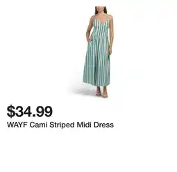 Marshalls WAYF Cami Striped Midi Dress offer
