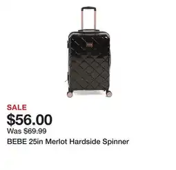 Marshalls BEBE 25in Merlot Hardside Spinner offer