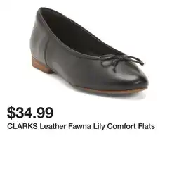 Marshalls CLARKS Leather Fawna Lily Comfort Flats offer