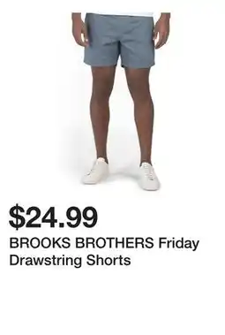 Marshalls BROOKS BROTHERS Friday Drawstring Shorts offer