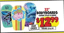 Ollie's 33 BODYBOARDS Aloha offer