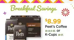 Heinen's Peet's Coffee 10-10.5 OZ. or K-Cups 10 CT offer