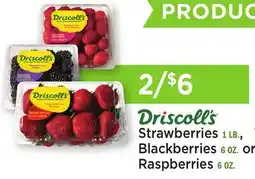 Heinen's Driscoll's Strawberries 1 LB., Blackberries 6 OZ. or Raspberries 6 OZ offer