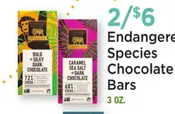 Heinen's Endangered Species Chocolate Bars offer