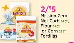 Heinen's Mission Zero Net Carb 14 CT., Flour 10 CT. or Corn 24 CT offer