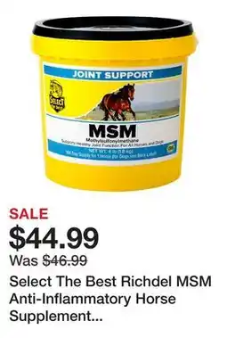 Tractor Supply Company Select The Best Richdel MSM Anti-Inflammatory Horse Supplement Powder, 4 lb offer
