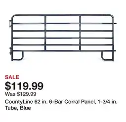 Tractor Supply Company CountyLine 62 in. 6-Bar Corral Panel, 1-3/4 in. Tube, Blue offer