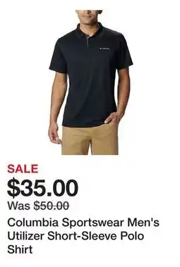 Tractor Supply Company Columbia Sportswear Men's Utilizer Short-Sleeve Polo Shirt offer