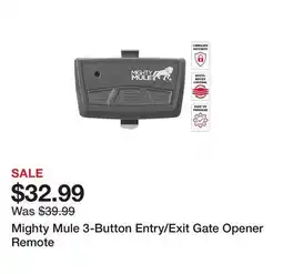 Tractor Supply Company Mighty Mule 3-Button Entry/Exit Gate Opener Remote offer
