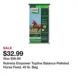 Tractor Supply Company Nutrena Empower Topline Balance Pelleted Horse Feed, 40 lb. Bag offer