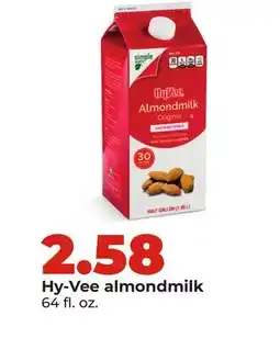 Hy-Vee Hy-Vee almondmilk offer