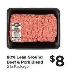 Food 4 Less 80% Lean Ground Beef & Pork Blend offer