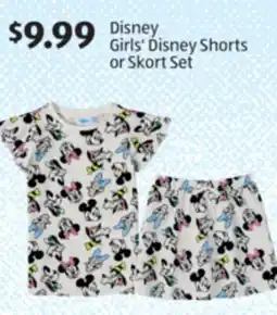 Aldi Disney Girls' Disney Shorts or Skort Set offer