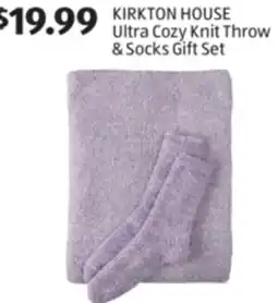 Aldi KIRKTON HOUSE Ultra Cozy Knit Throw & Socks Gift Set offer