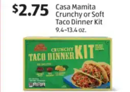 Aldi Casa Mamita Crunchy or Soft Taco Dinner Kit offer